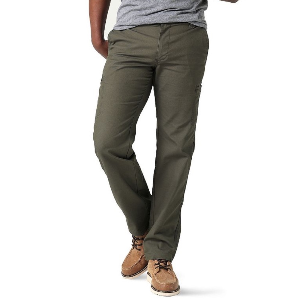 Men’s Pants Bullhead Green Slim Fit Casual Outdoor Rugged Work Slacks Sz 30